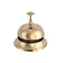 Classic Brass Hotel Reception Bell with Black Accent Band