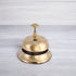 Classic Brass Hotel Reception Bell with Black Accent Band