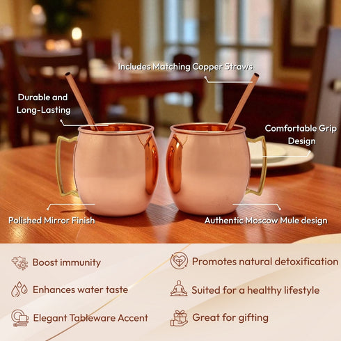 Classic Moscow Mule Copper Mugs