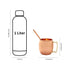 Classic Moscow Mule Copper Mugs | Set of 2 with Pure Copper Straws