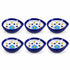 Decorative White and Blue Floral Blue Pottery Diya