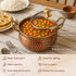 Copper Serving bowl with Glass lid