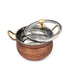 Copper Serving bowl with Glass lid (Aluminium interior)