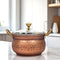 Copper Serving bowl with Glass lid (Aluminium interior)