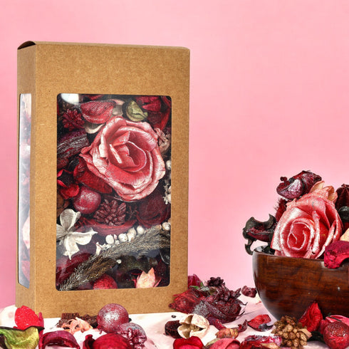Cranberry Fragrance Potpourri Box for Home Décor