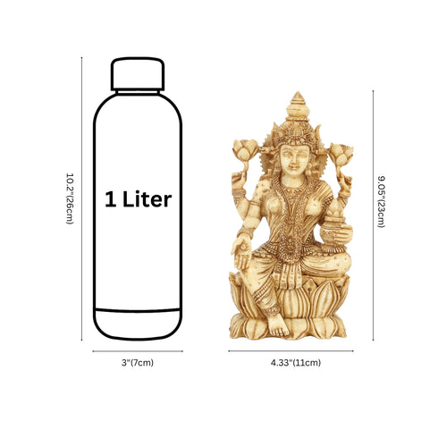 Cultured Marble Lakshmi Idol