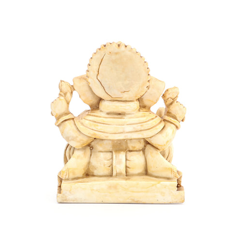 Cultured Marble Seated Ganesha