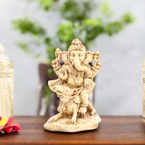 Cultured Marble Vahana Ganesha