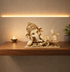 Cultured Marble Ganesha Reclining Position Statue