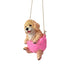 Cute Little Puppy Figurine in Swing Hanging for Wall Décor