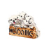 Cute White Puppy Welcome Statue for Home Décor