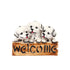 Cute White Puppy Welcome Statue for Home Décor