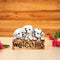 Cute White Puppy Welcome Statue for Home Décor