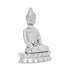 Decorative Brass Lord Buddha Idol for Home Décor—Silver