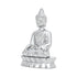 Decorative Brass Lord Buddha Idol for Home Décor—Silver