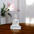 Decorative Brass Lord Buddha Idol for Home Décor—Silver