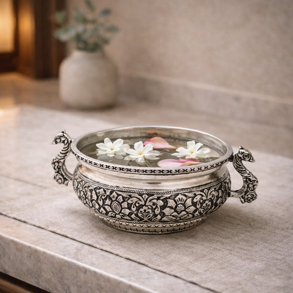 Decorative German Silver Urli Bowl
