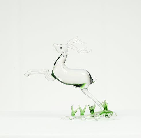 Decorative Glass Deer Figurine