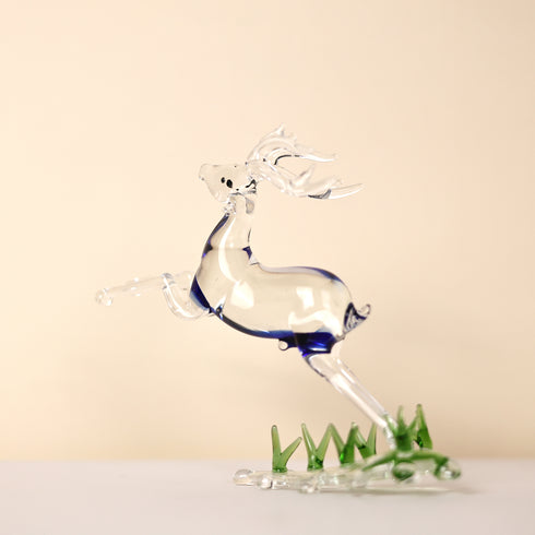 Decorative Glass Deer Figurine