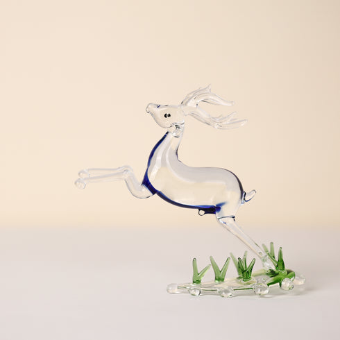 Decorative Glass Deer Figurine