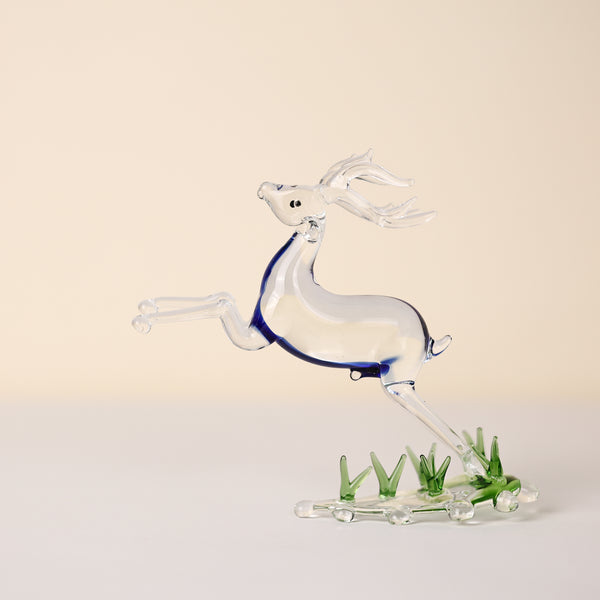 Decorative Glass Deer Figurine