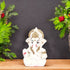 Decorative Lord Ganesha Showpiece—Off-white and Golden