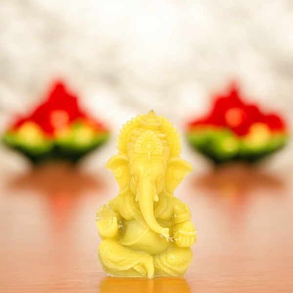 Decorative Lord Ganesha Showpiece—Yellow