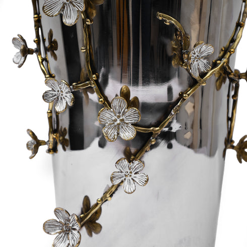 Decorative Vase with floral embellishments