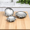 Decorative serving bowls with flower embellishments (Set of 3)