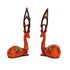 Deer Pair Figurine for Home Décor—Orange