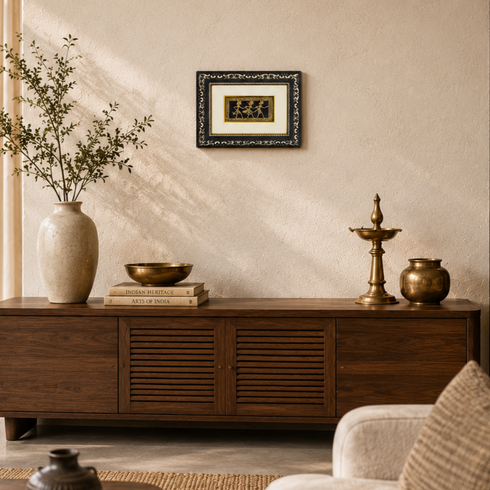 Dhokra Art Brass Tribal Life Glass Frames