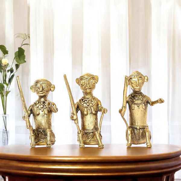 Dhokra Art Handcrafted Monkey Warriors