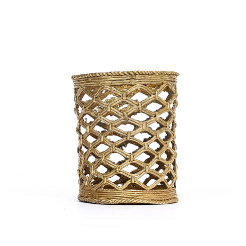 Dhokra Art Handcrafted Pen Holder