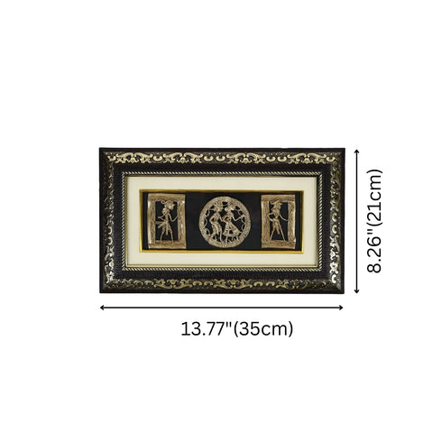 Dhokra Art Jali Tribal Village Life Glass Frames