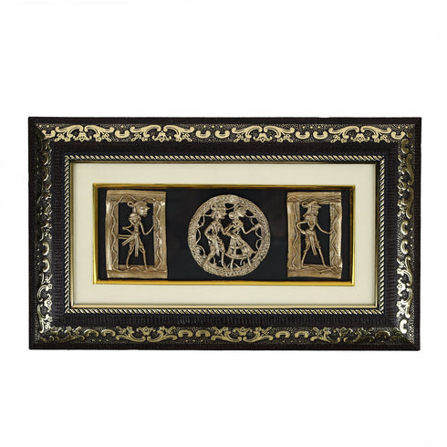 Dhokra Art Jali Tribal Village Life Glass Frames