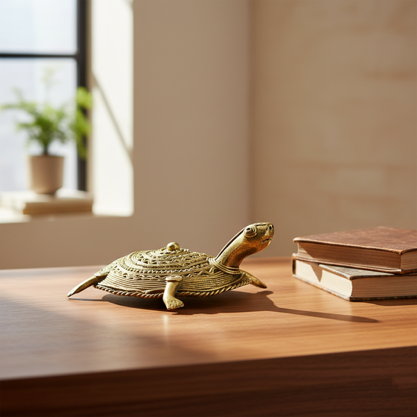 Dhokra Art Tortoise Yantra