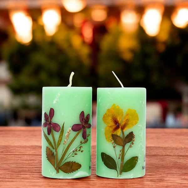 Eco-friendly Soy Wax Scented Pillar Candles