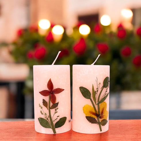 Eco-friendly Soy Wax Scented Pillar Candles