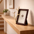 Elegant Black Frame with Silver Bird Branch Accent