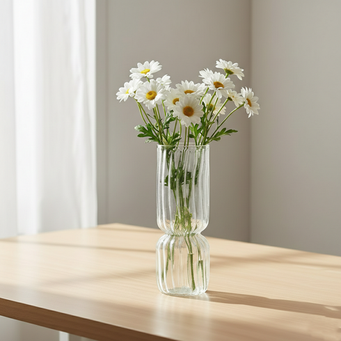 Elegant Decorative Glass Flower Vase