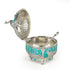Elegant Peacock Decorative Serving Bowls with Oval Tray