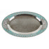 Elegant Peacock Decorative Serving Bowls with Oval Tray