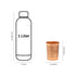 Engraved Pure Copper Drinking Glass | Ayurvedic Health Tumbler with Floral Motif