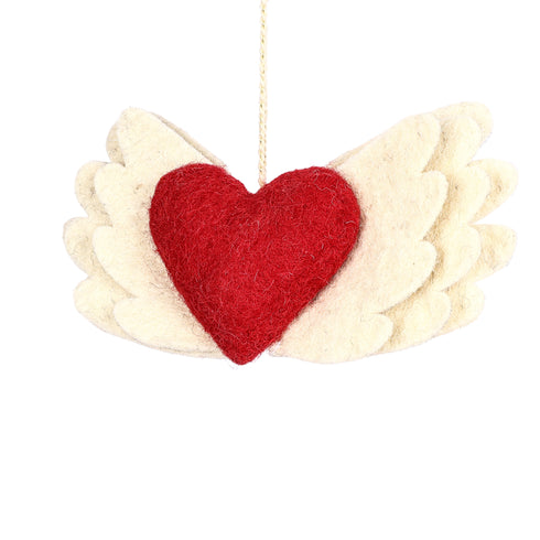 Felt Ornament - Love with Wing Ornament