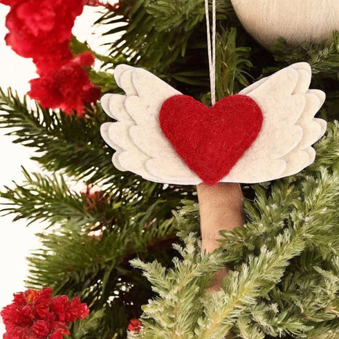 Felt Ornament - Love with Wing Ornament