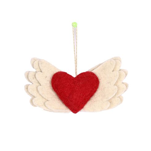 Felt Ornament - Love with Wing Ornament