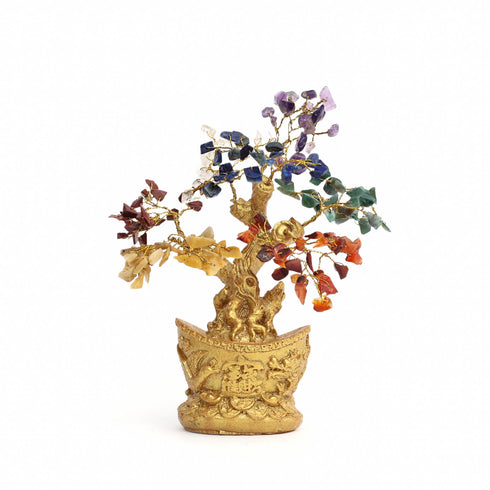 Feng Shui 7 Stone Chakra Wish Tree