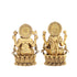 Fine Brass Gold Matte Finish Lakshmi Ganesha Duo – Deity of Wisdom and Prosperity