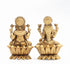 Fine Brass Handcrafted Lakshmi Ganesha Pair