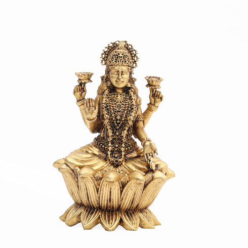 Fine Brass Handcrafted Lakshmi Ganesha Pair